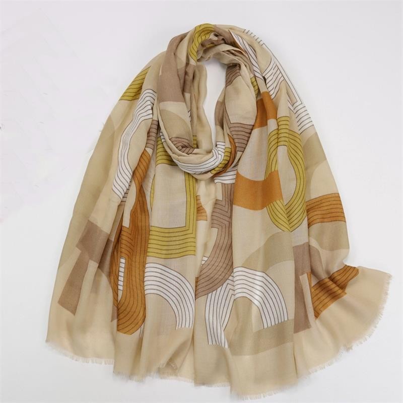2022new Ladies Autumn Fashion Viscose Shawl chain Printed Scarf Winter Warm Pashmina Stole Bufanda Muslim Hijab Sjaal 180*90Cm